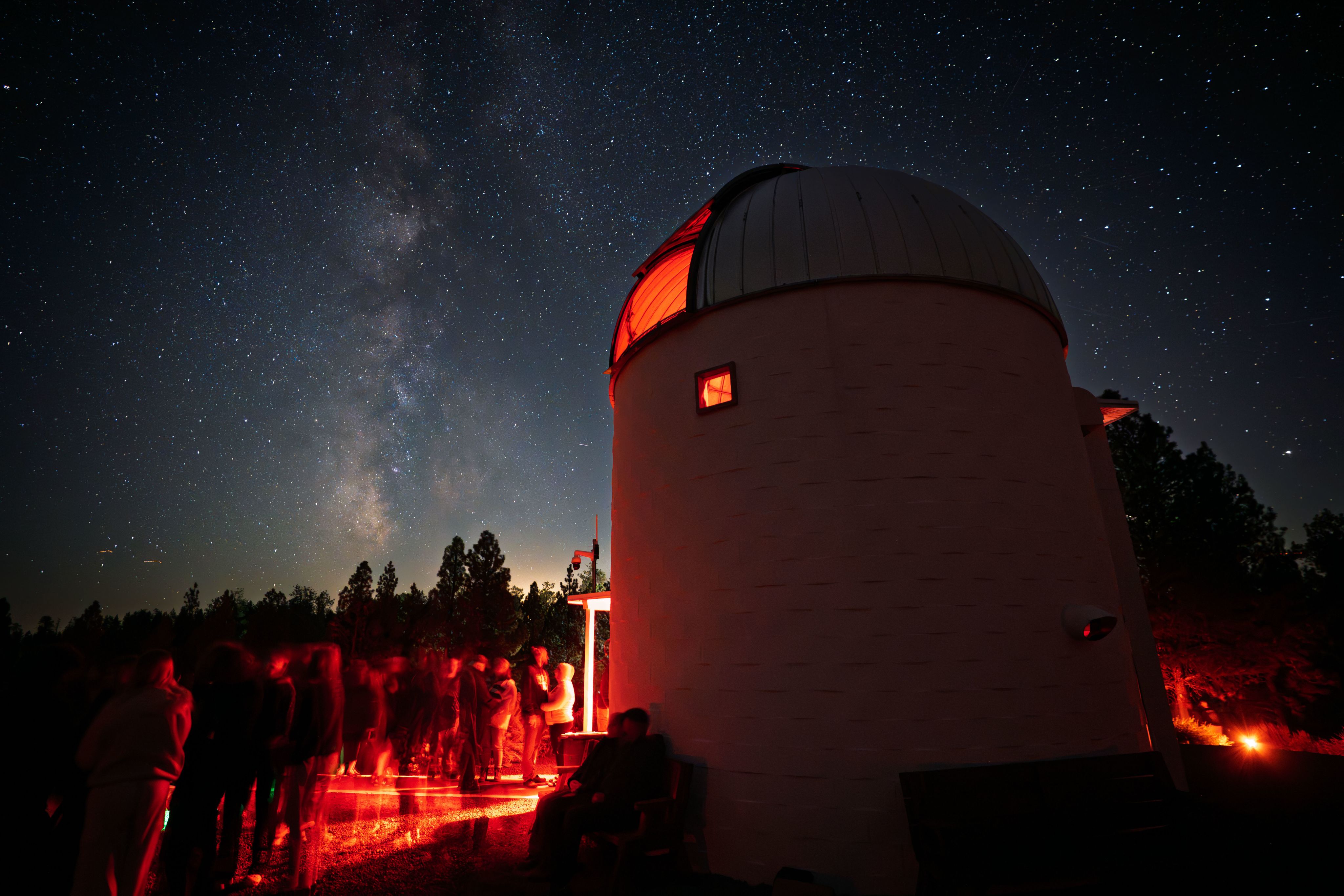 Pine Mountain Observatory at dusk