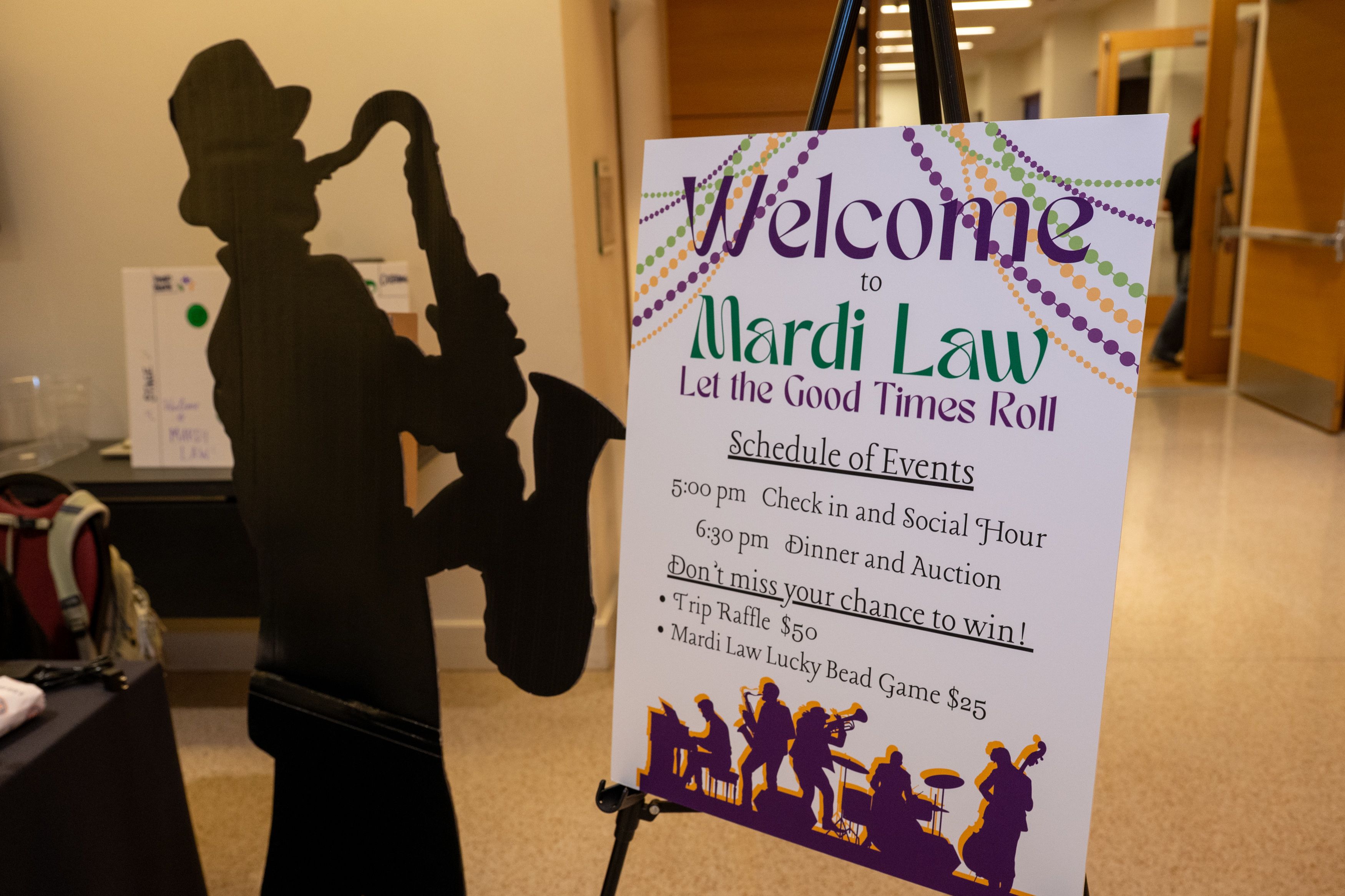 Welcome to Mardi Law sign