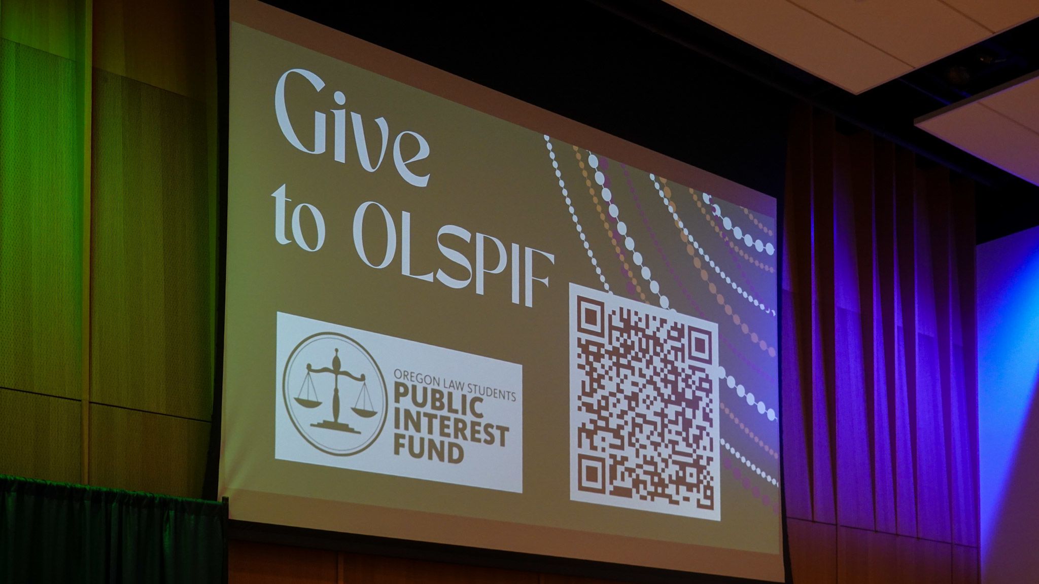 Large Screen reading Give to OLSPIF.