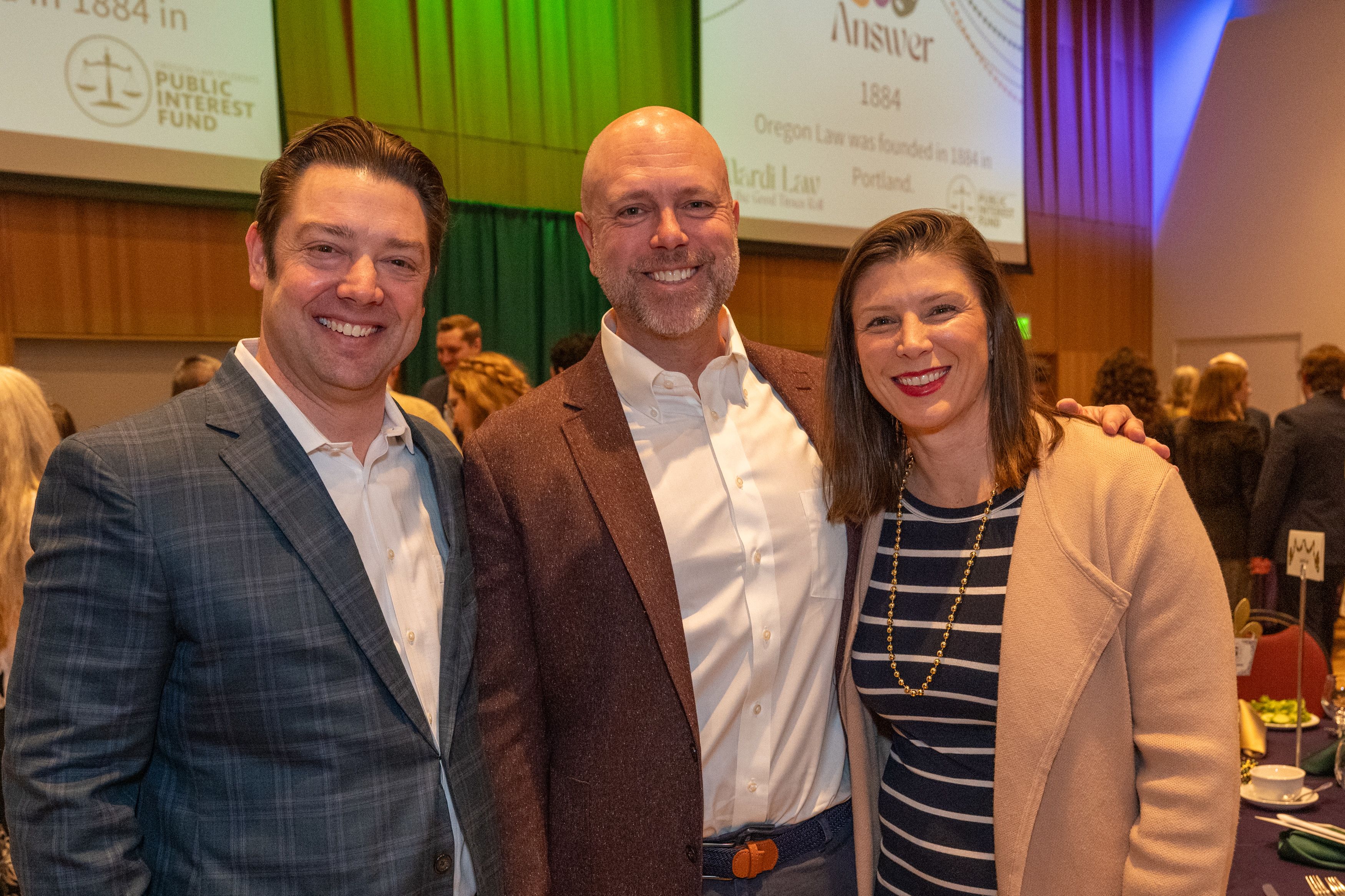 Derek Lawrwick and guests during the cocktail hour. 